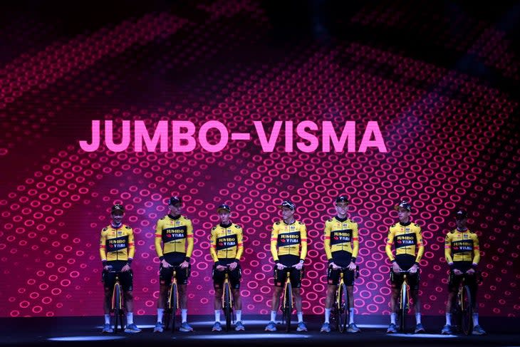 <span class="article__caption">Four Jumbo-Visma riders have been replaced in the week leading into Saturday’s “big start” of the 2023 Giro. (Photo by Tim de Waele/Getty Images)</span>