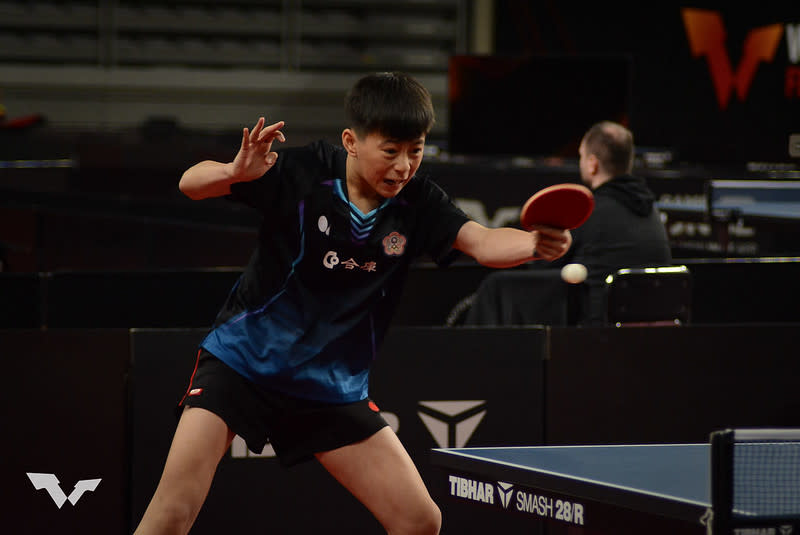 郭冠宏。（資料照，取自World Table Tennis，瓦拉日丁站資格賽第2日比賽照）