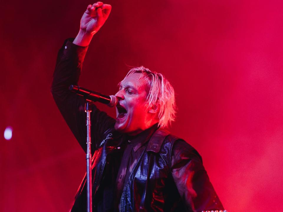 Win Butler of Arcade Fire performs at Coachella on 15 April 2022 (Getty Images for Coachella)