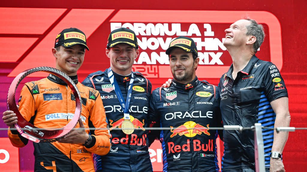 auto prix f1 chn podium