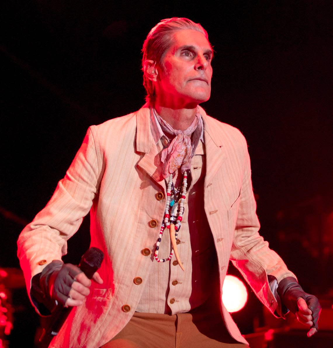 Jane’s Addiction performs at Raleigh, N.C.’s Red Hat Amphitheater, Tuesday night, Sept. 3, 2024.