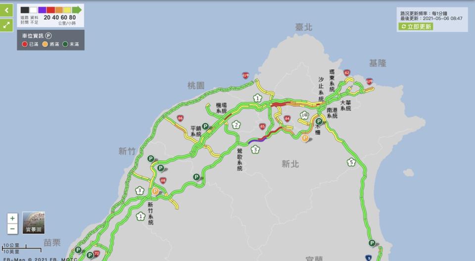 國3事故  三鶯到土城北向只有10公里。