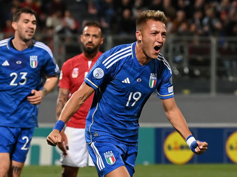 Mateo Retegui acumula dos goles en igual cantidad de partidos con la selección de Italia