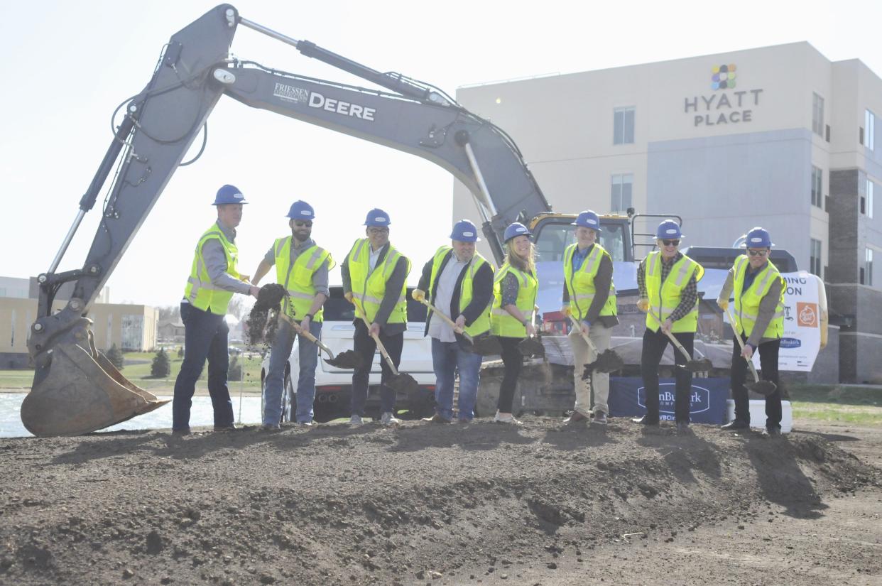 Groundbreaking ceremony for Big Lost Meadery and Ranch & Roost at Lake Lorraine April 15, 2024.