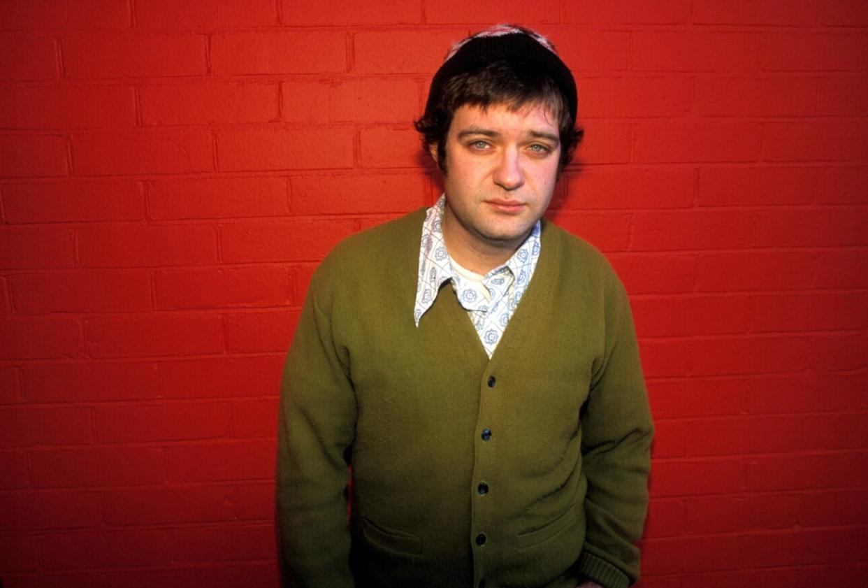 <em><sub>Jim O’Rourke in London in 2001 (photo: Martyn Goodacre / Getty Images)</sub></em>