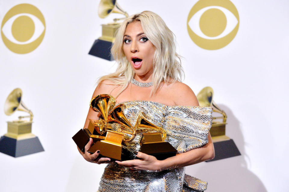 In 2019, Lady Gaga took home three Grammys: Best Pop Duo/Group Performance, Best Song Written for Visual Media, and Best Pop Solo Performance. 