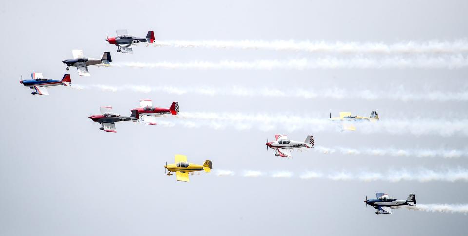 Scenes from Thunder Over Louisville air show practice on Friday, April 19, 2024