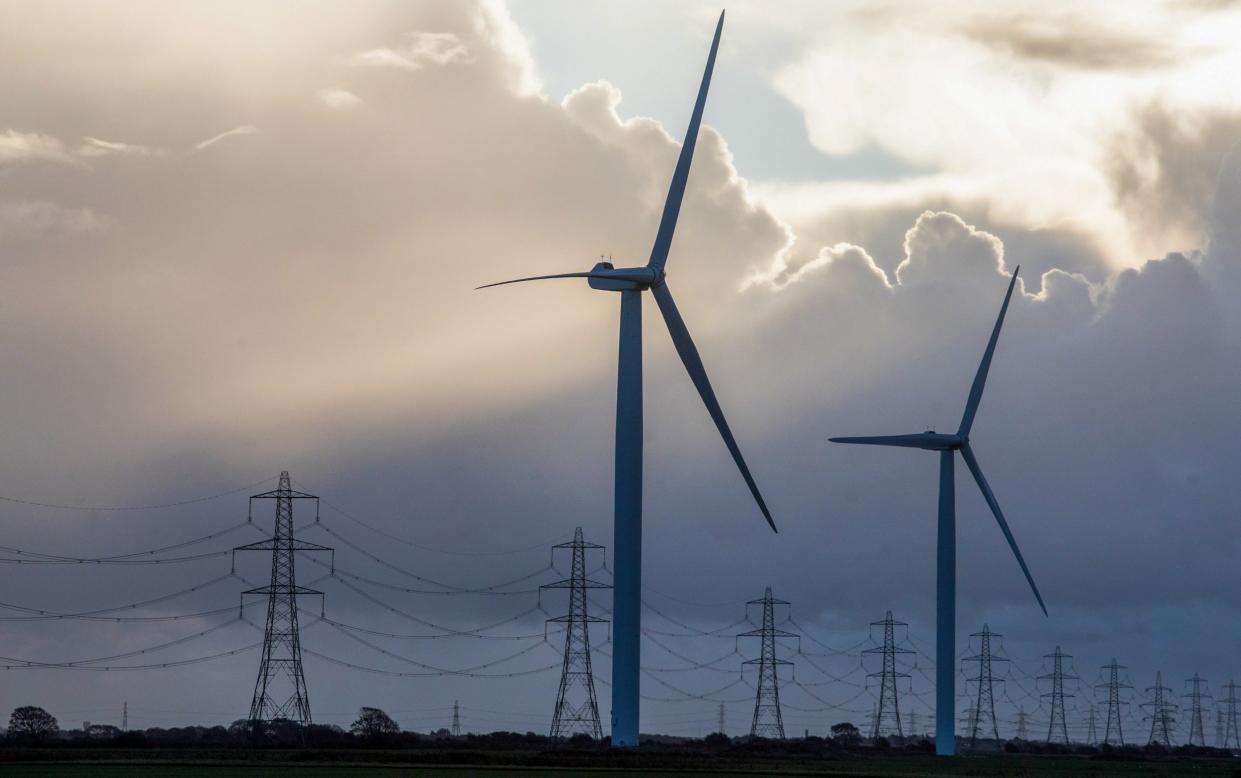 Mr Stark said the Government would not 'carpet the countryside with wind farms and pylons', but affected communities should be offered benefits