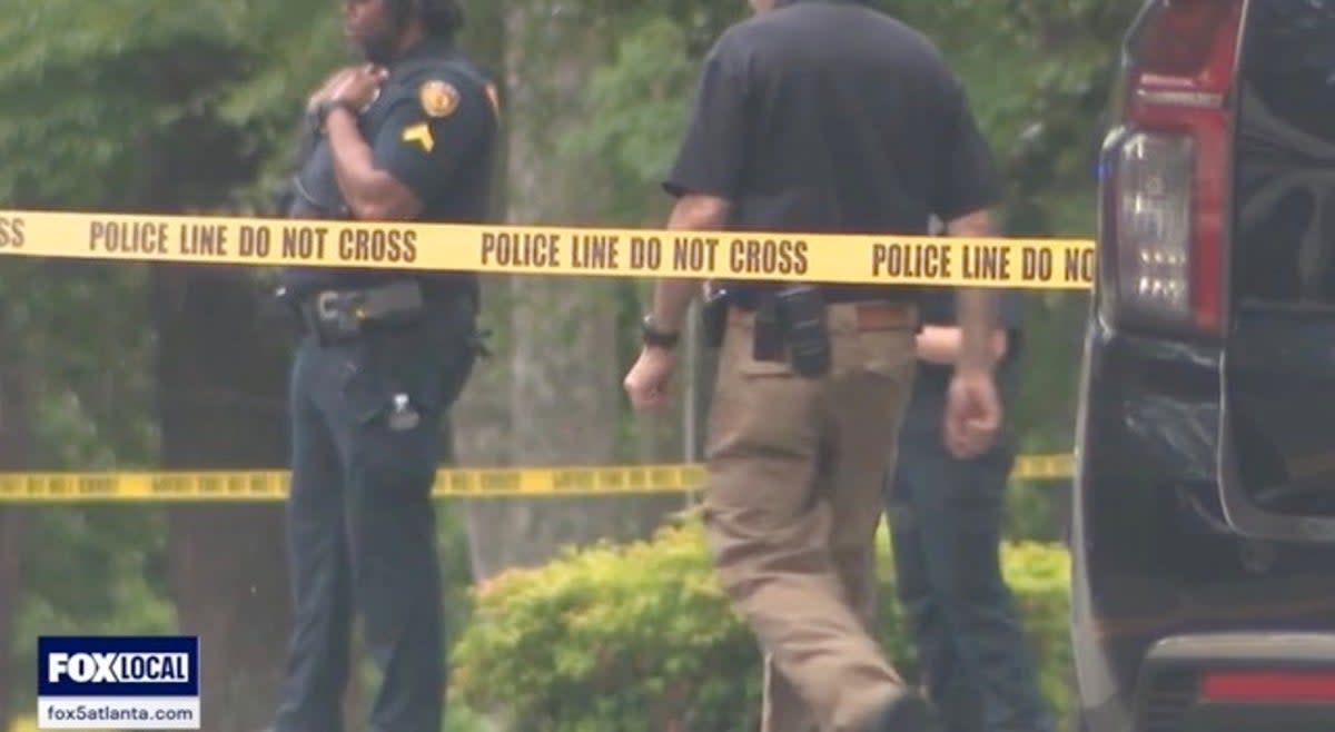 Police on the scene of the deadly shooting  (FOX5)