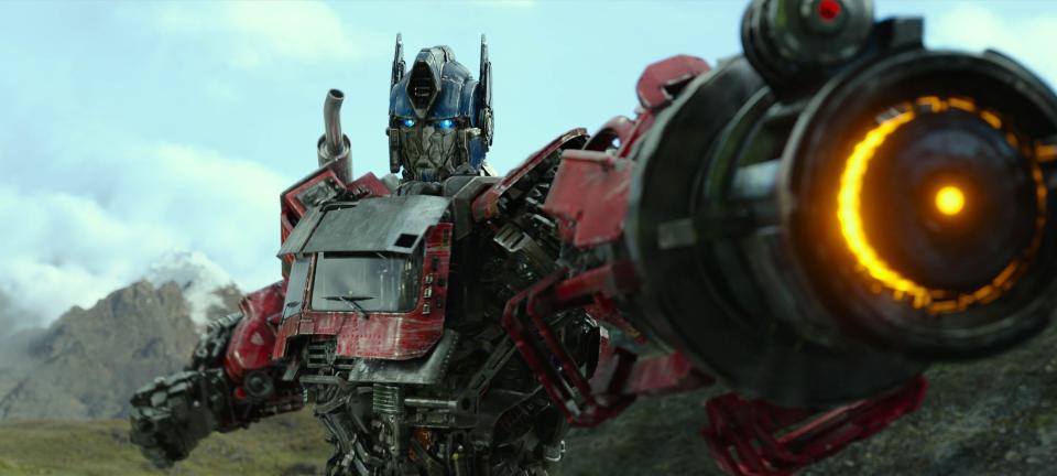 Autobot leader Optimus Prime (voiced by Peter Cullen, who's been doing the character since the 1980s "Transformers" cartoon) returns for a new adventure in "Transformers: Rise of the Beasts."