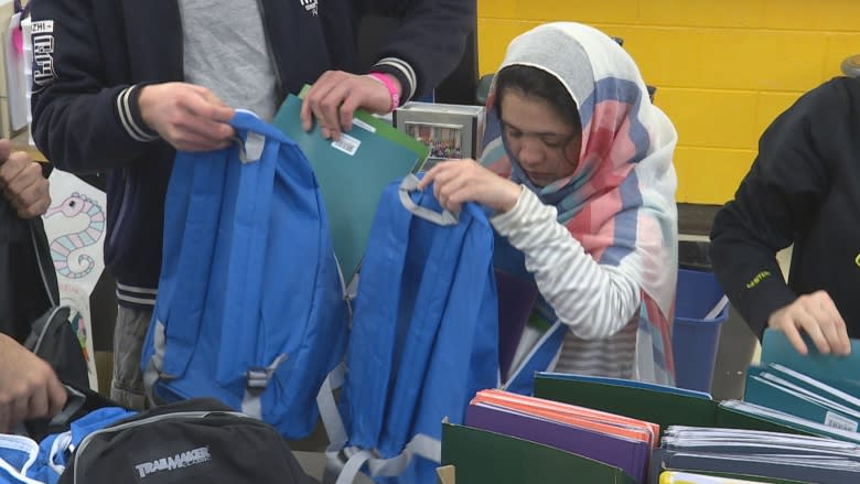 Regina backpack project aim to welcome Syrian refugees into schools