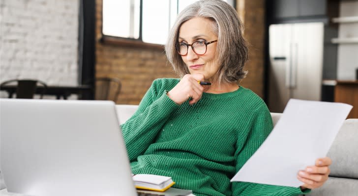 Woman considers how to receive an inherited pension