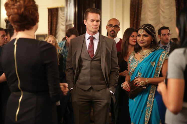 Dillahunt and Mindy Kaling in <em>The Mindy Project</em>. (Photo: Jordin Althaus/Hulu)