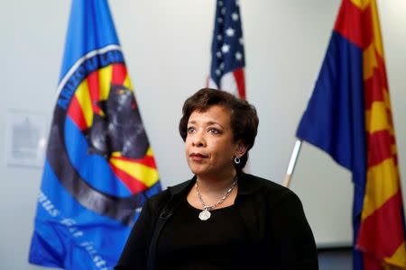 United States Attorney General Loretta Lynch speaks to Reuters in an exclusive interview in Phoenix, Arizona, U.S., June 28, 2016. REUTERS/Nancy Wiechec