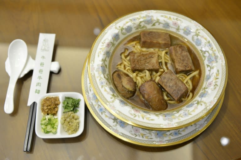 A bowl of Presidential Beef Noodles costs US $330 at Niu Ba Ba, a Taipei restaurant that some are tipping to secure recognition when Michelin launches its acclaimed guide in the city next year