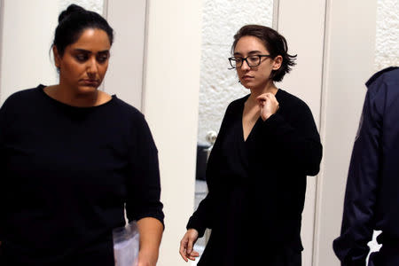 American student Lara Alqasem appears in Israel's Supreme Court in Jerusalem October 17, 2018 REUTERS/ Ronen Zvulun