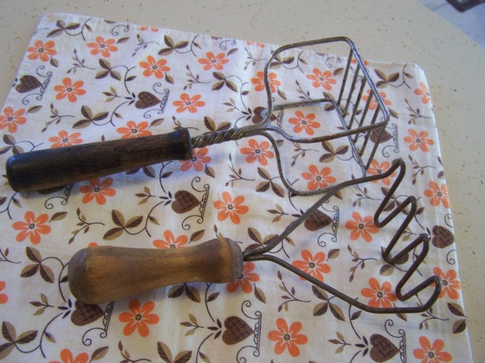 <p>You don't see <a href="https://www.etsy.com/listing/511800159/pair-vintage-antique-potato-mashers" rel="nofollow noopener" target="_blank" data-ylk="slk:these;elm:context_link;itc:0;sec:content-canvas" class="link ">these</a> in most modern-day kitchens.</p>