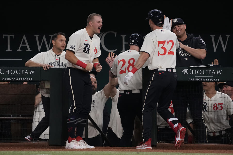 遊騎兵靠著單局4分猛攻，一舉奠定勝基。（Photo by Sam Hodde/Getty Images）