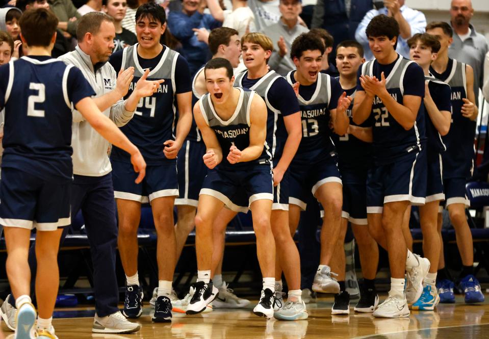 Rumson Fair Haven vs Manasquan boy’s basketball game at Manasquan High School in Manasquan, N.J. Friday, March 3, 2024 
Noah K. Murray-Correspondent/Asbury Park Press