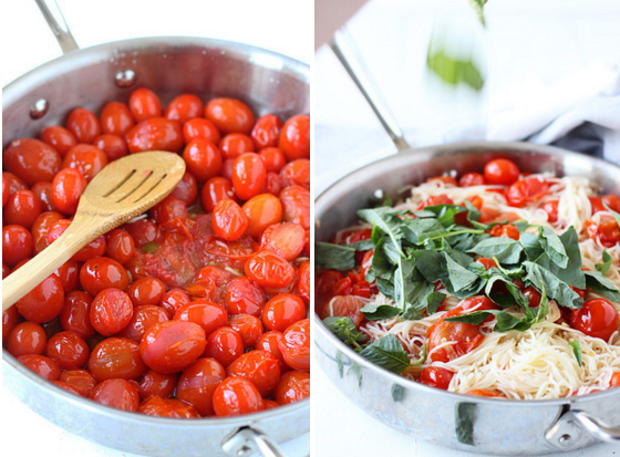 cherry tomato basil angel hair pasta