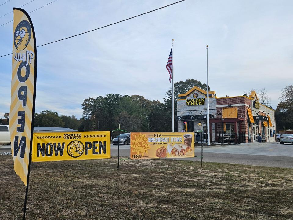 Mississippi's first Golden Chick restaurant opened Tuesday, Dec. 5, 2023, in Purvis, Miss.