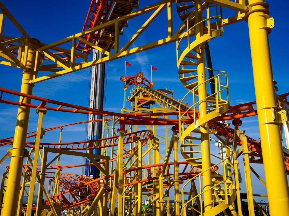 The Wild Mouse is the coaster in Cedar Point's Boardwalk section.