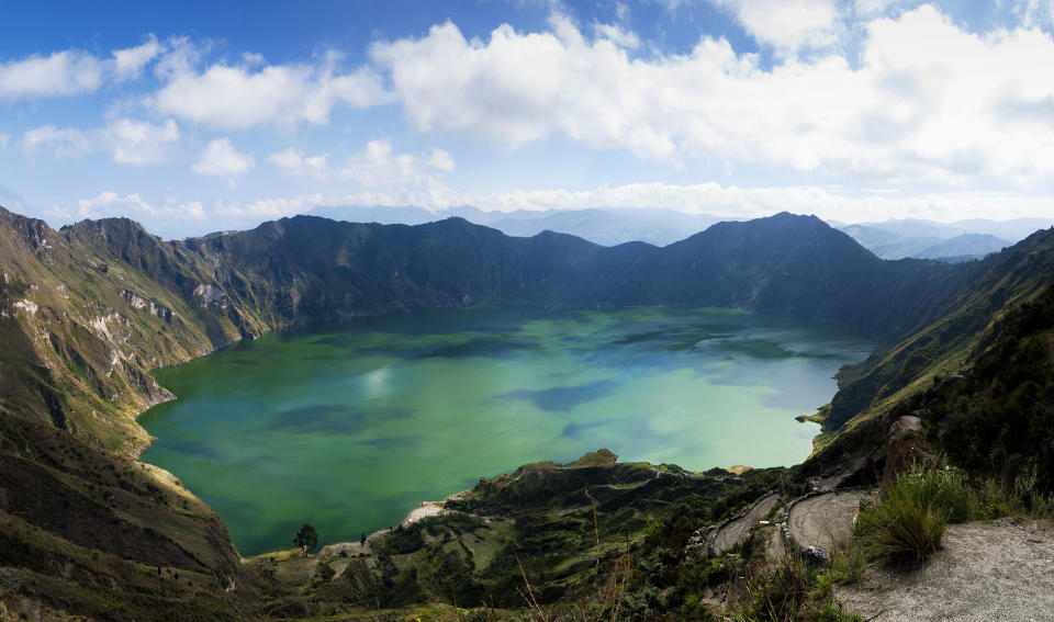 A lagoon in Ecuador.