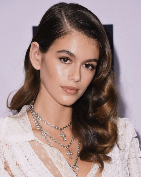 <p>The teen is basically all over NYC this week. She also attended Daily Front Row’s Fashion Media Awards — and later shared a snap of her look. “Last night,” she wrote. (Photo: <a rel="nofollow noopener" href="https://www.instagram.com/p/BY01QZaBm-a/?hl=en&taken-by=kaiagerber" target="_blank" data-ylk="slk:Kaia Gerber via Instagram;elm:context_link;itc:0;sec:content-canvas" class="link ">Kaia Gerber via Instagram</a>) </p>