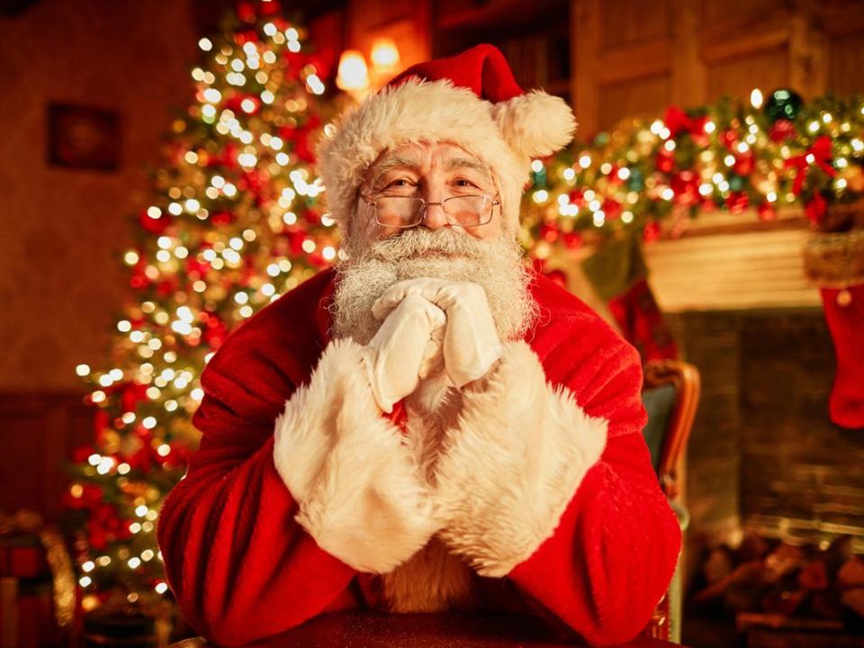 Portrait Of Traditional Santa Claus On Christmas