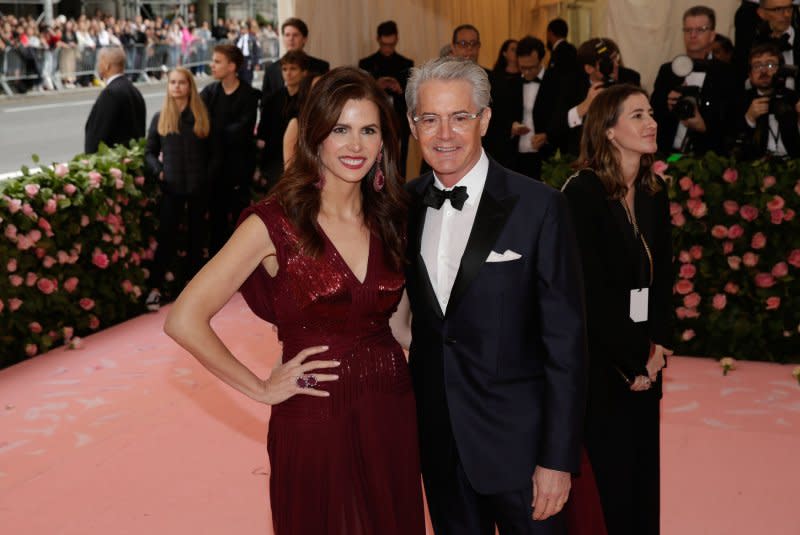 Kyle MacLachlan and Desiree Gruber attend the Costume Institute Benefit at the Metropolitan Museum of Art in 2019. File Photo by John Angelillo/UPI