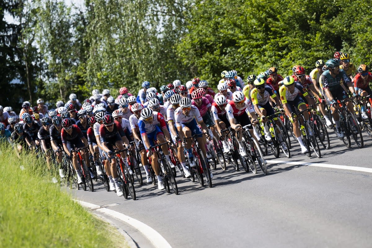 29 riders did not take the start of Friday’s stage six of the Tour de Suisse  (EPA)