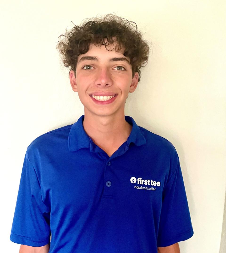 Julian Alonso, a 2023 The First Tee – Naples/Collier scholarship winner.