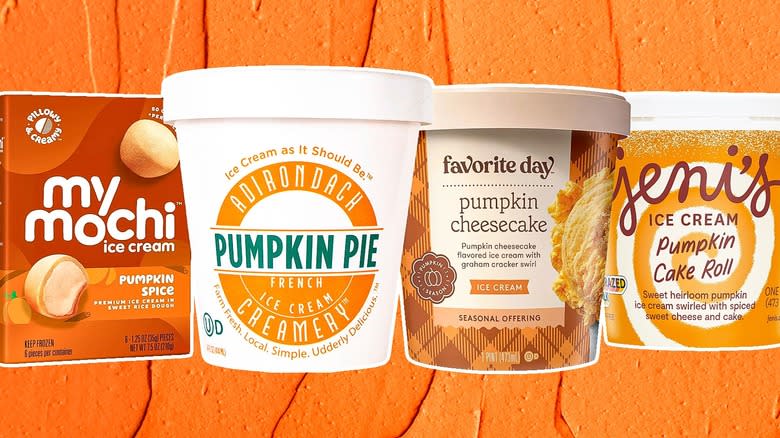 Pumpkin ice cream pints