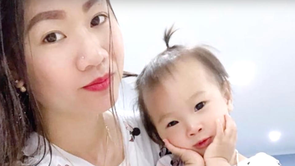 Huyen with her daughter Isabella. 