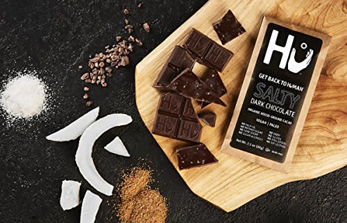 1)  Hu Salty Dark Chocolate Bars