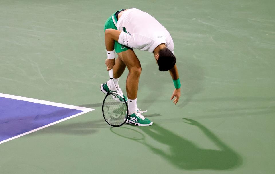 Novak Djokovic, pictured here during his match against Jiri Vesely in Dubai.
