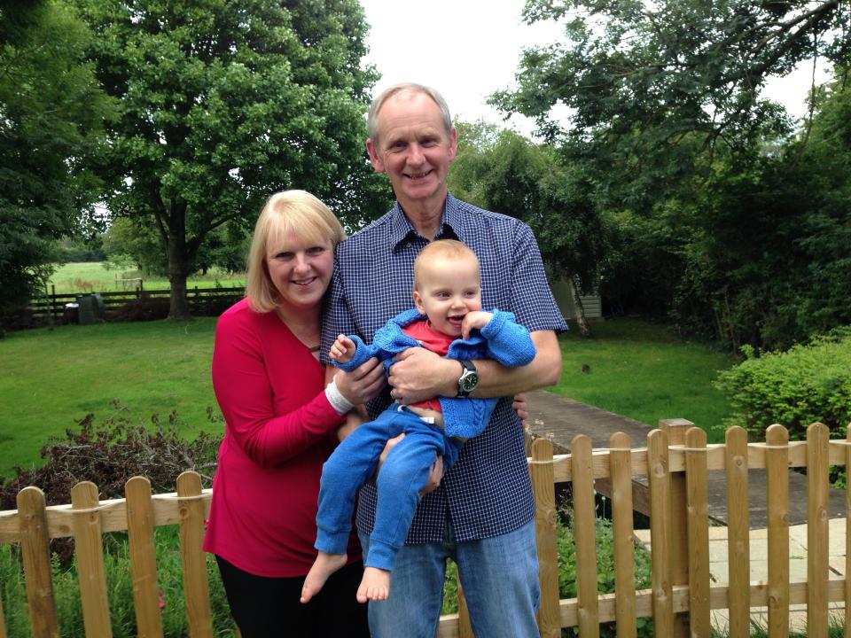 Louise and Mark Warneford with their son William. (supplied Louise Warneford)