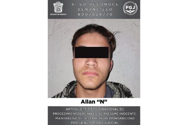 Allan "N", presunto responsable del feminicidio de Ana María