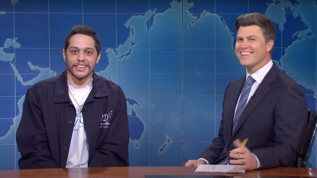  Pete Davidson and Colin Jost on SNL's Weekend Update 