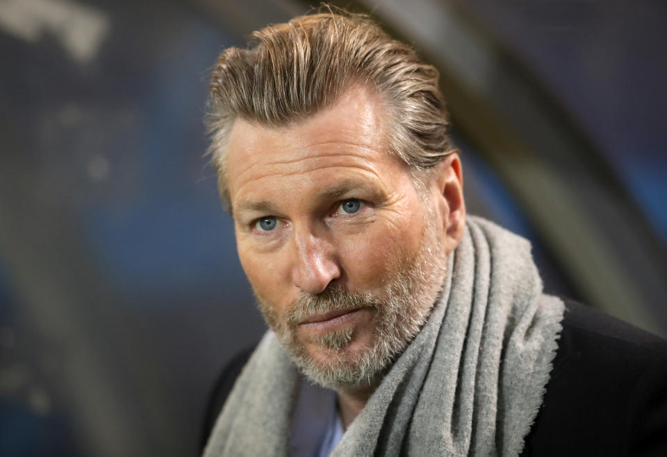 BT Sport pundit Robbie Savage Borussia Dortmund v Tottenham Hotspur - UEFA Champions League Round of Sixteen - Second Leg - Signal Iduna Park 05-03-2019 . (Photo by  Adam Davy/PA Images via Getty Images)