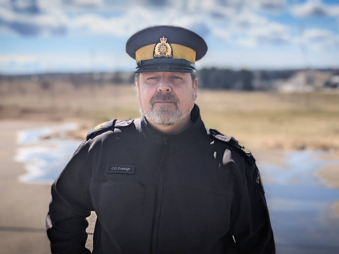 Queens District RCMP Sgt. Craig Eveleigh says an international student drowned while swimming with a friend at the Dutch Inn in Cornwall.   (Shane Hennessey/CBC - image credit)