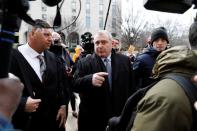 Lev Parnas walks to the U.S. Capitol after arriving in Washington