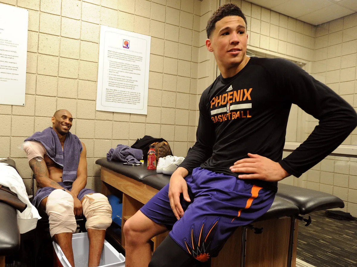 The Phoenix Suns' Devin Booker said early-career advice from Kobe Bryant to limi..