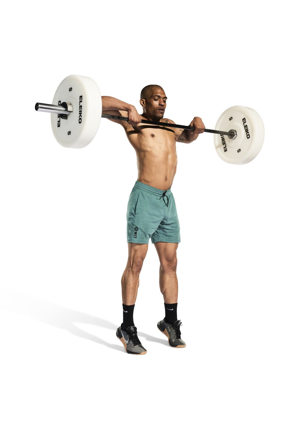 a man lifting weights