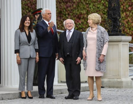 U.S. Vice-President Mike Pence arrives in Dublin