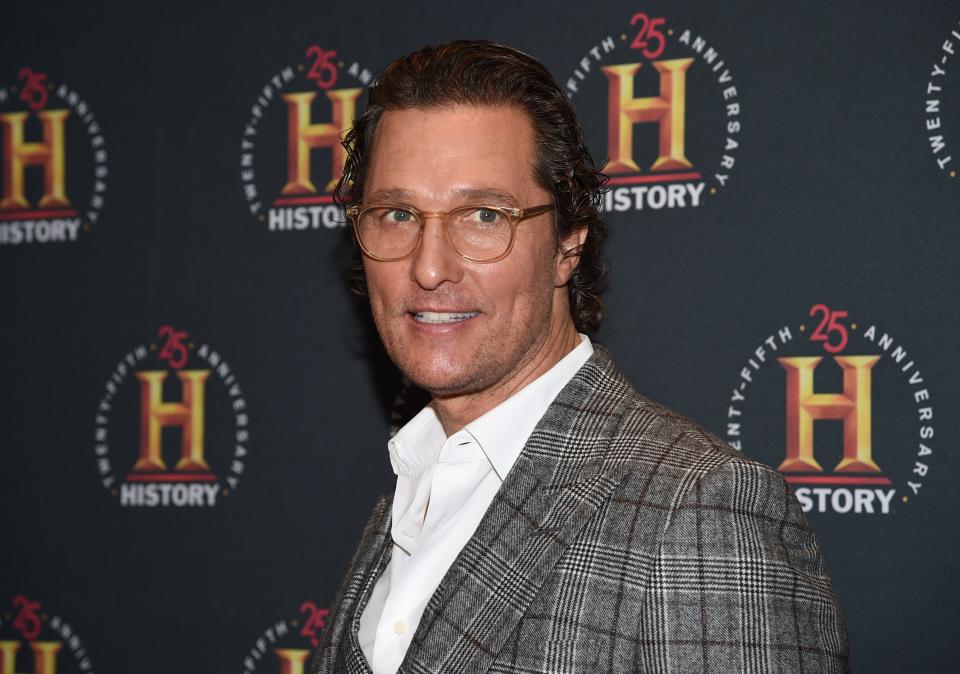 Matthew McConaughey hosted a virtual benefit show March 21 to raise funds for Texans in need.