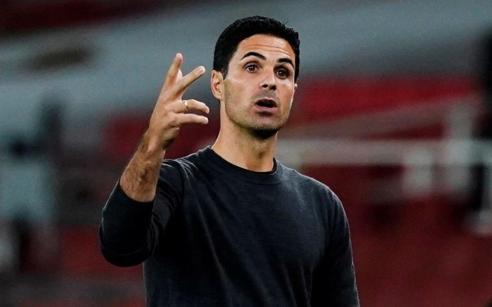 Arsenal manager Mikel Arteta on the sidelines at the Emirates - Reuters