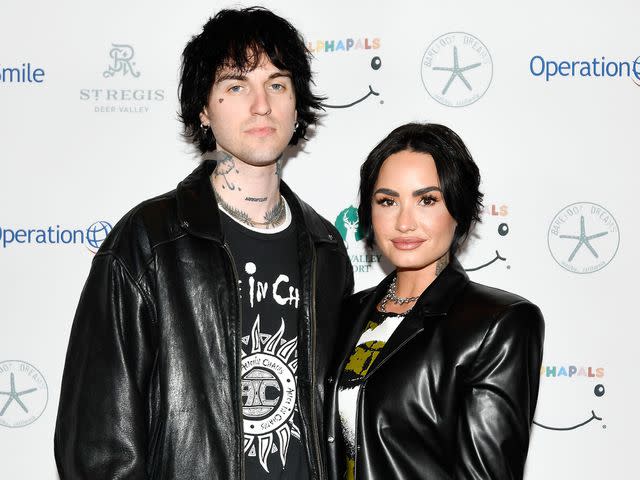 <p>Alex Goodlett/Getty</p> Demi Lovato and Jordan 'Jutes' Lutes