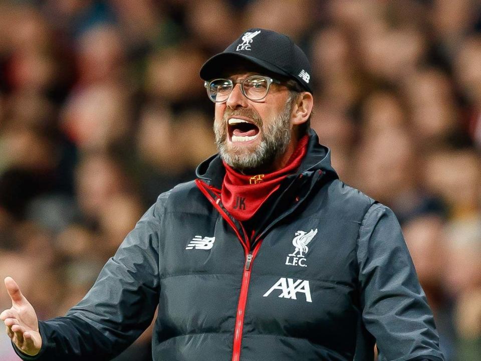 Klopp screams from the touchline in Madrid: Getty