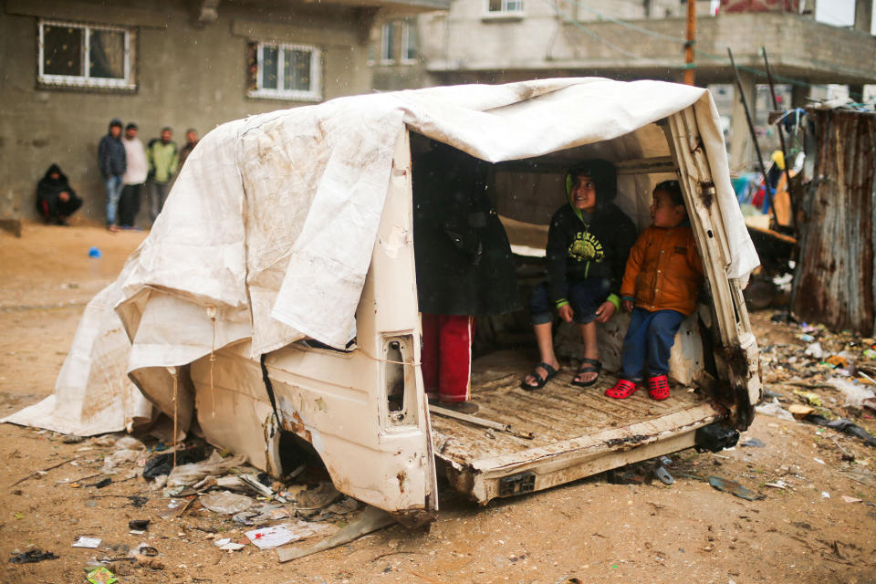 Heavy rains, flooding force evacuations in the Gaza Strip